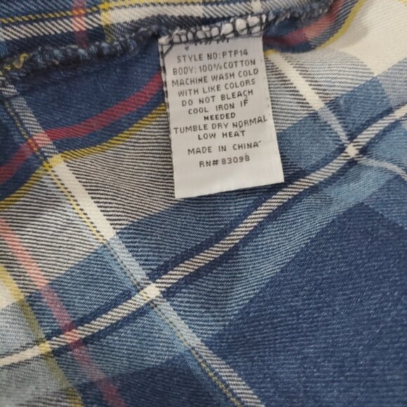 Ci Sono Plaid Collection Soft Cotton Plaid Button Down Shirt - M- Cottagecore - Picture 9 of 16